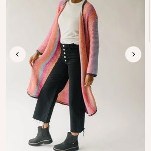Listicle open cardigan